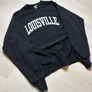 Vintage Louisville Cardinals Champion Reverse Weave Crewneck Sweatshirt